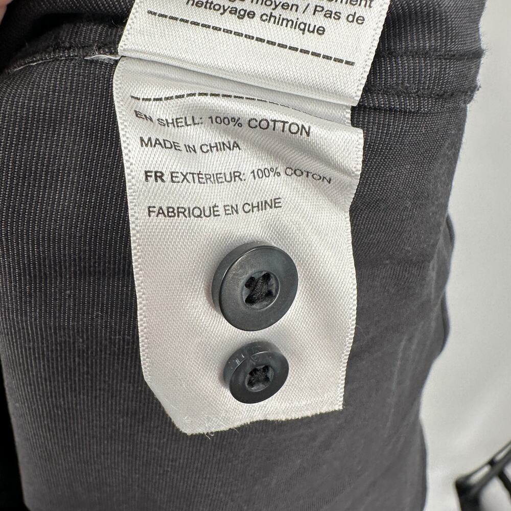 UNTUCKIT Solid Black Stone 100% Cotton Button Down Shirt // M - Picture 6 of 8